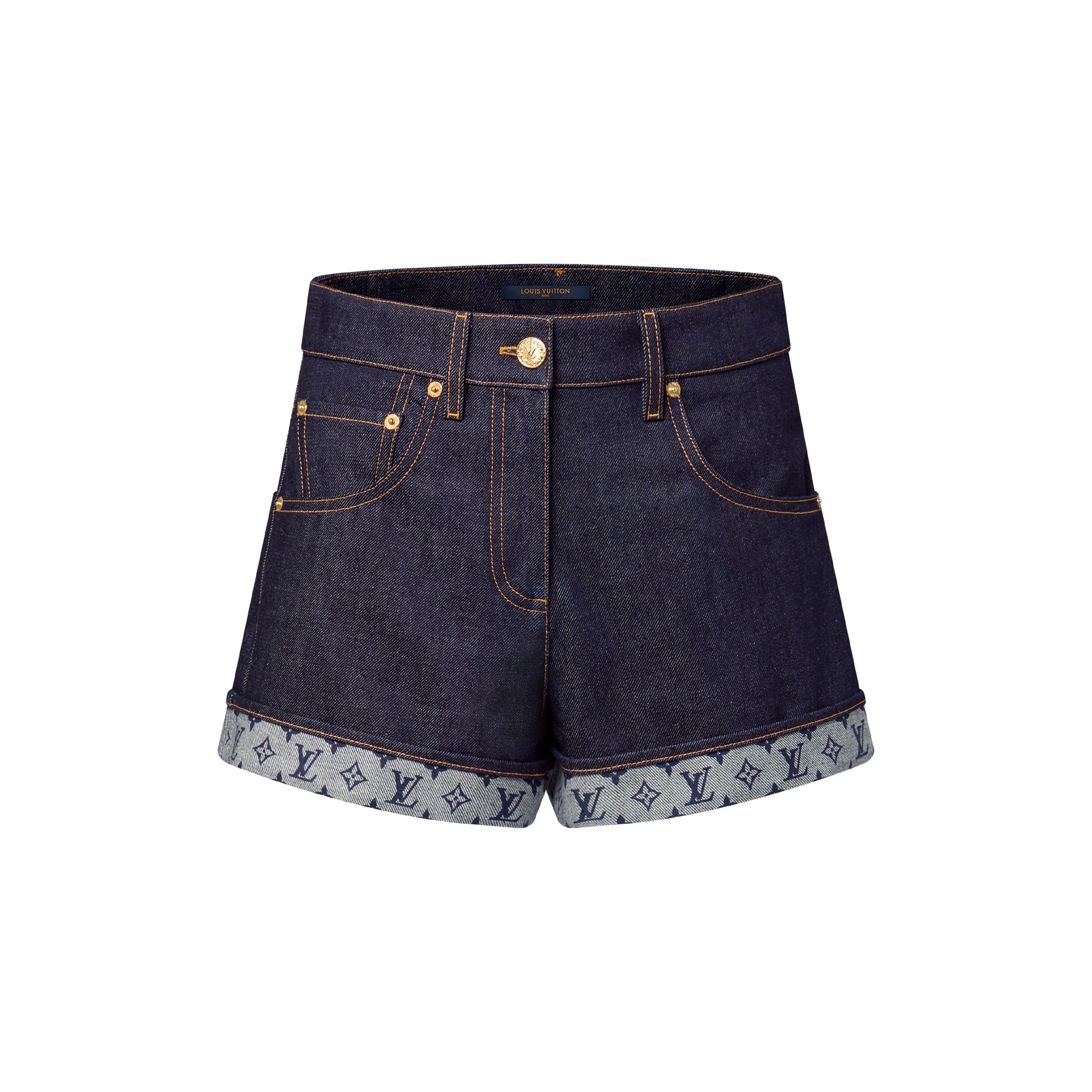Shorts en denim con detalle Monograma - Mujer - Ready to Wear | LOUIS ...